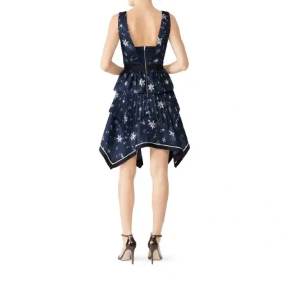 SELF-PORTRAIT Star Handkerchief Blue Dress Women’s (US6) - Picture 2 of 8